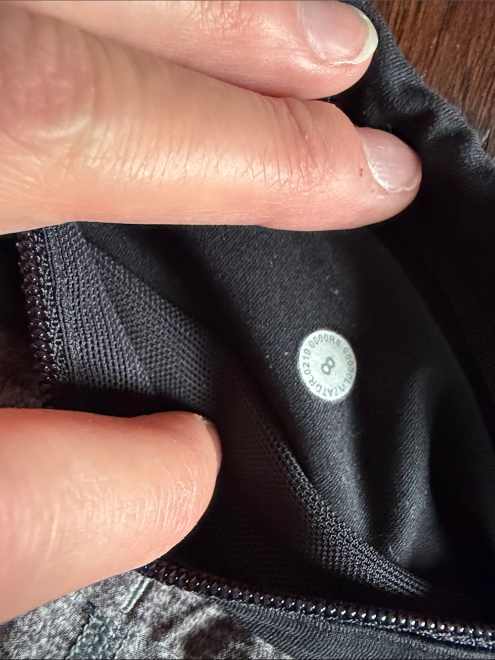 Heather Gray and Black lululemon Athletic Shorts - Picture 3 of 4